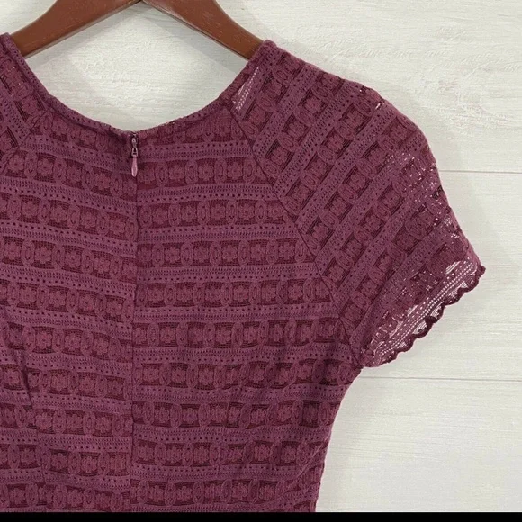 Free People | Maroon/Wine | Lace Dress - Picture 2 of 7